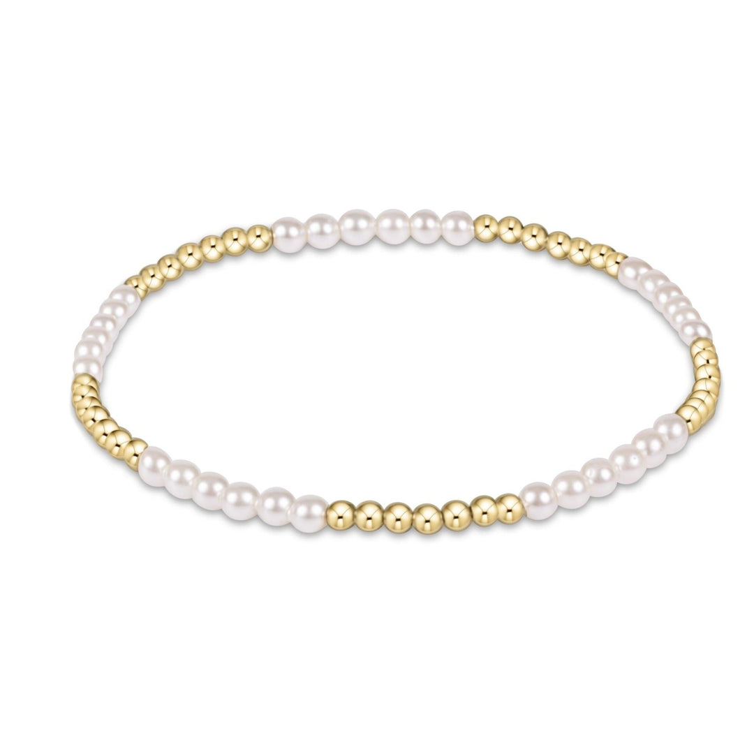 e. newtonBlissful Pearl 3mm Bracelet - The Lady Ship Boutique