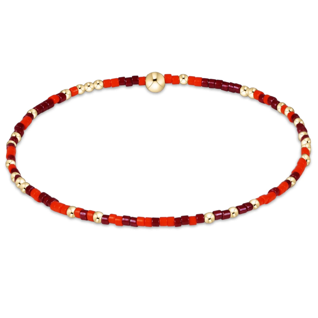 e. newtonGameday Hope Unwritten Bracelet - Bright Orange & Maroon - The Lady Ship Boutique
