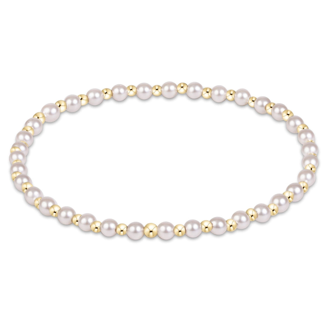 e. newtonGrateful Pearl 3mm Bracelet - The Lady Ship Boutique
