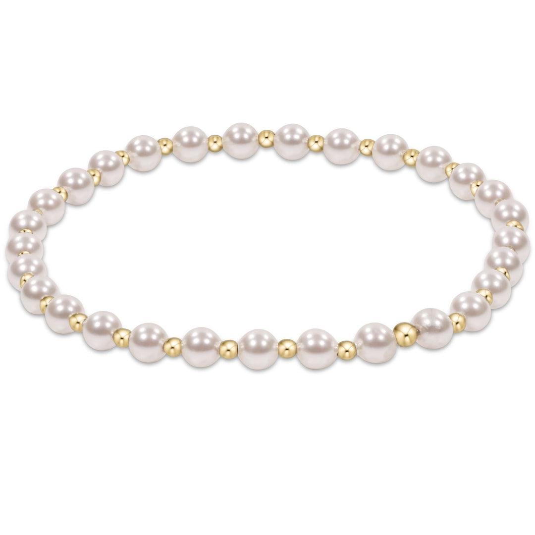 e. newtonGrateful Pearl 4mm Bracelet - The Lady Ship Boutique