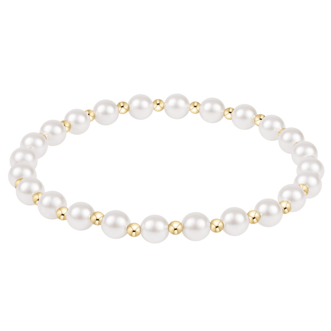 e. newtonGrateful Pearl 5mm Bracelet - The Lady Ship Boutique