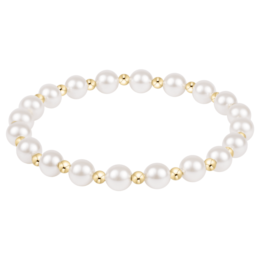 e. newtonGrateful Pearl 6mm Bracelet - The Lady Ship Boutique