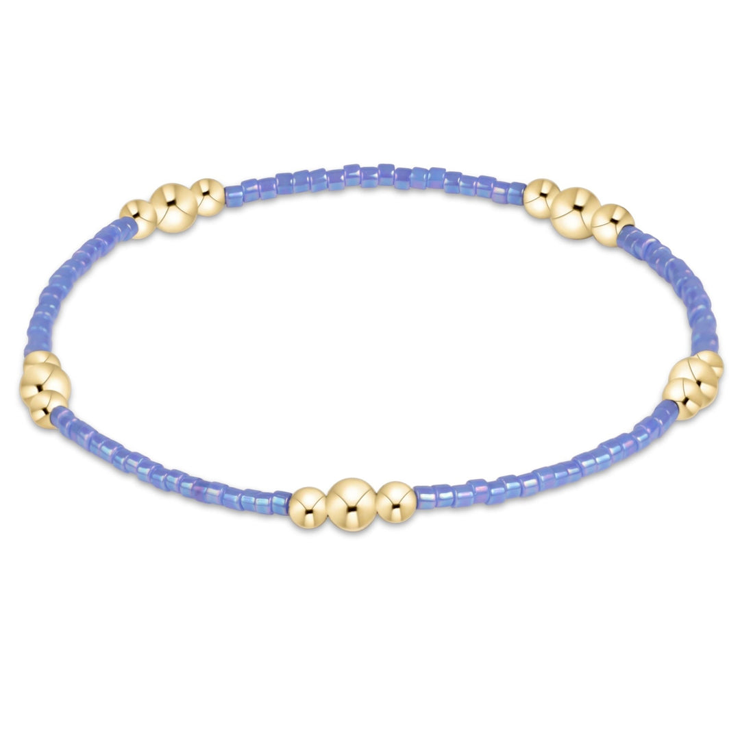 e. newtonHope Purpose Gold Bracelet - Bright Blue - The Lady Ship Boutique