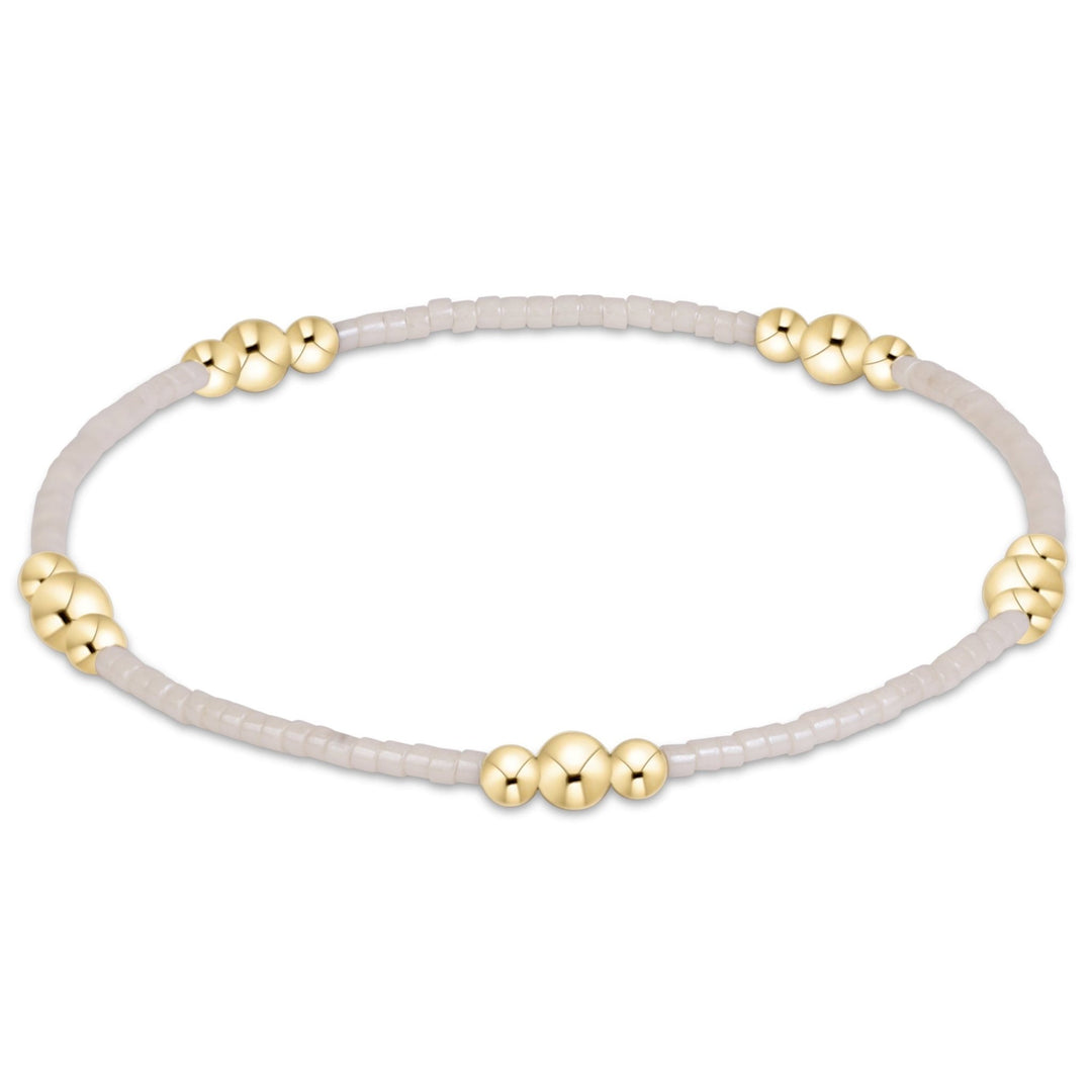 e. newtonHope Purpose Gold Bracelet - Milkshake - The Lady Ship Boutique