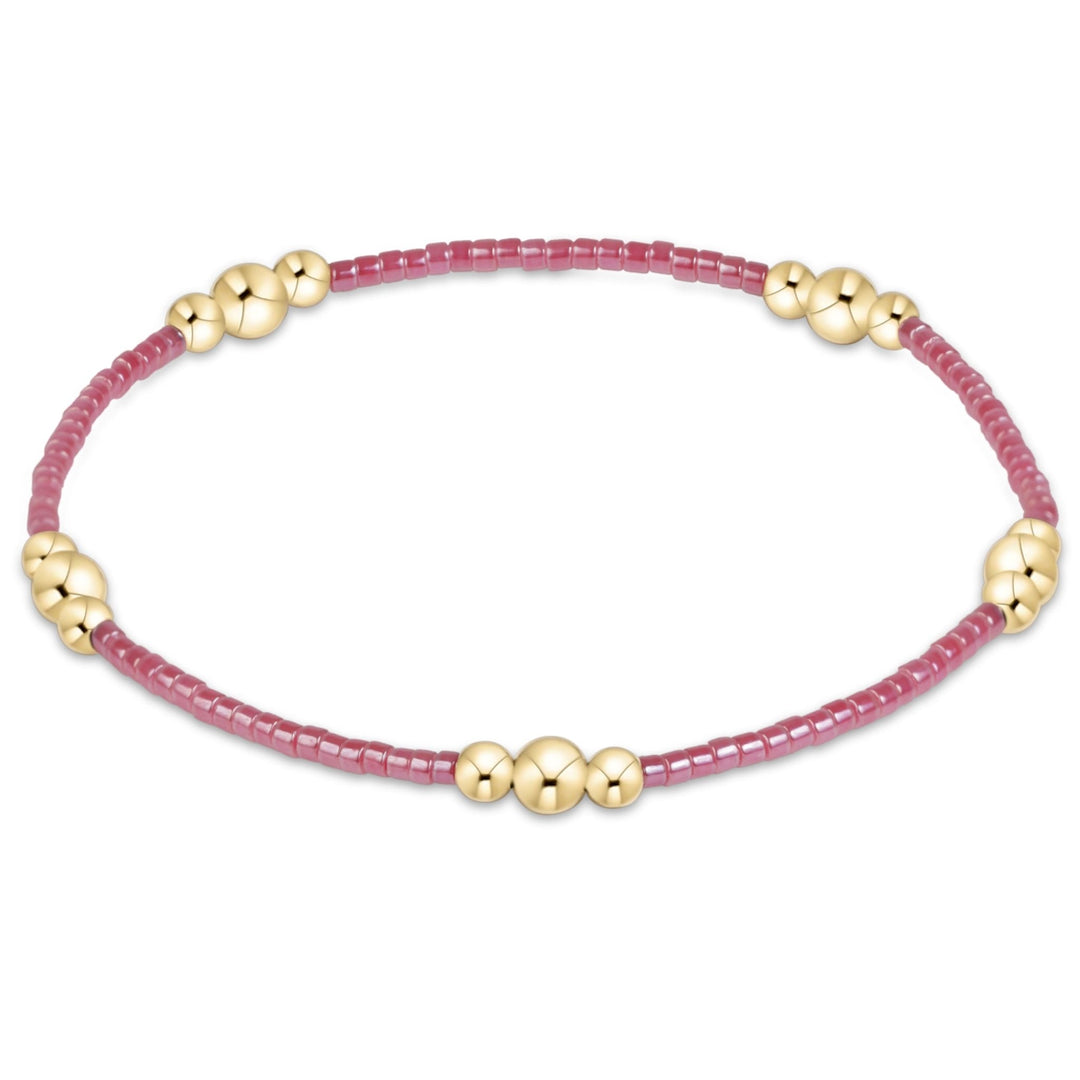 e. newtonHope Purpose Gold Bracelet - Pink Champagne - The Lady Ship Boutique