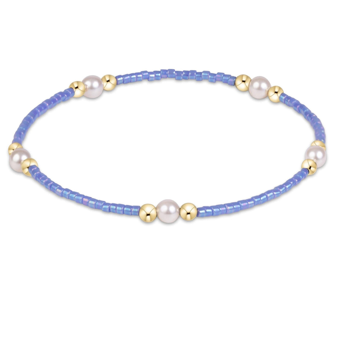 e. newtonHope Purpose Pearl Bracelet - Bright Blue - The Lady Ship Boutique
