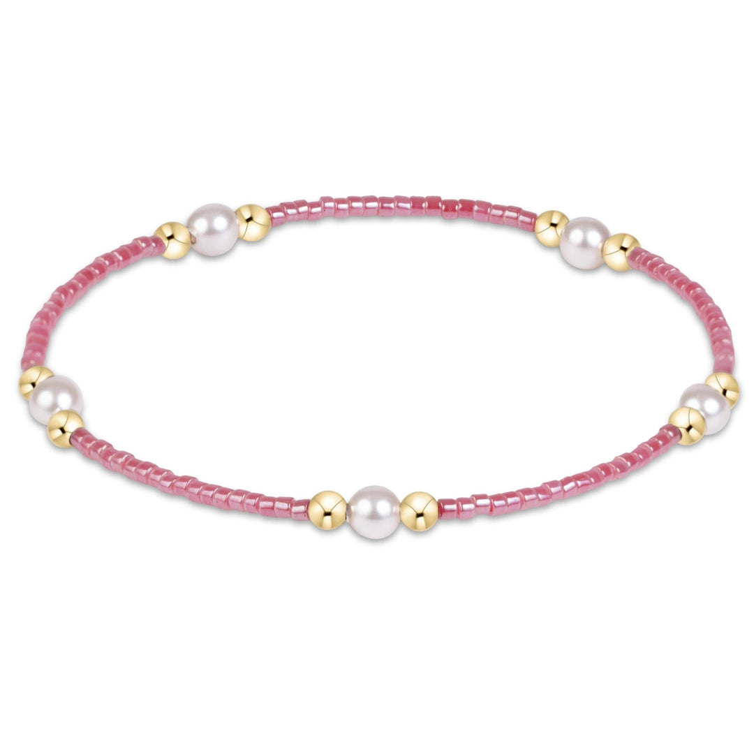 e. newtonHope Purpose Pearl Bracelet - Pink Champagne - The Lady Ship Boutique