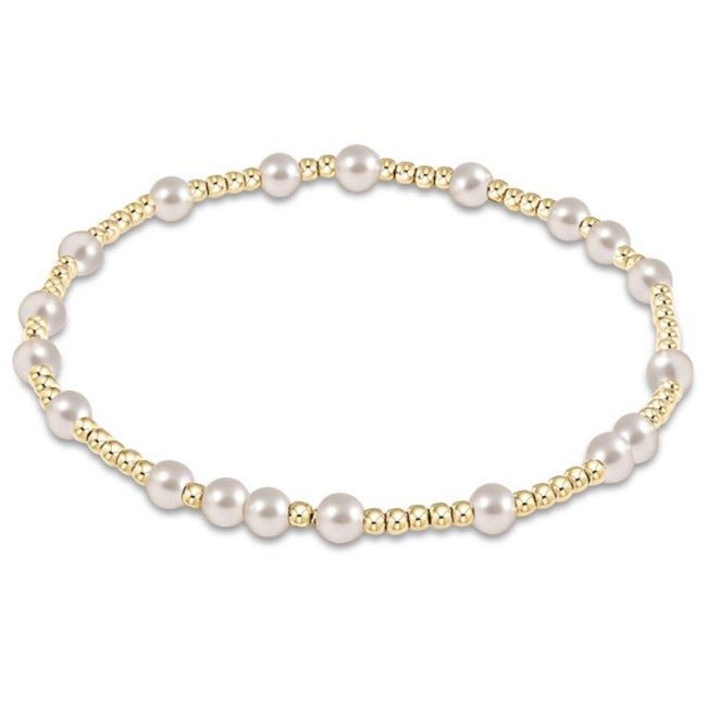 e. newtonHope Unwritten Pearl 4mm Bracelet - The Lady Ship Boutique