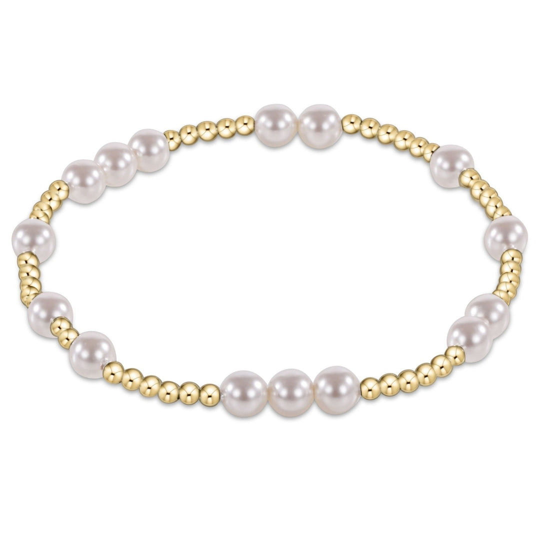 e. newtonHope Unwritten Pearl 5mm Bracelet - The Lady Ship Boutique