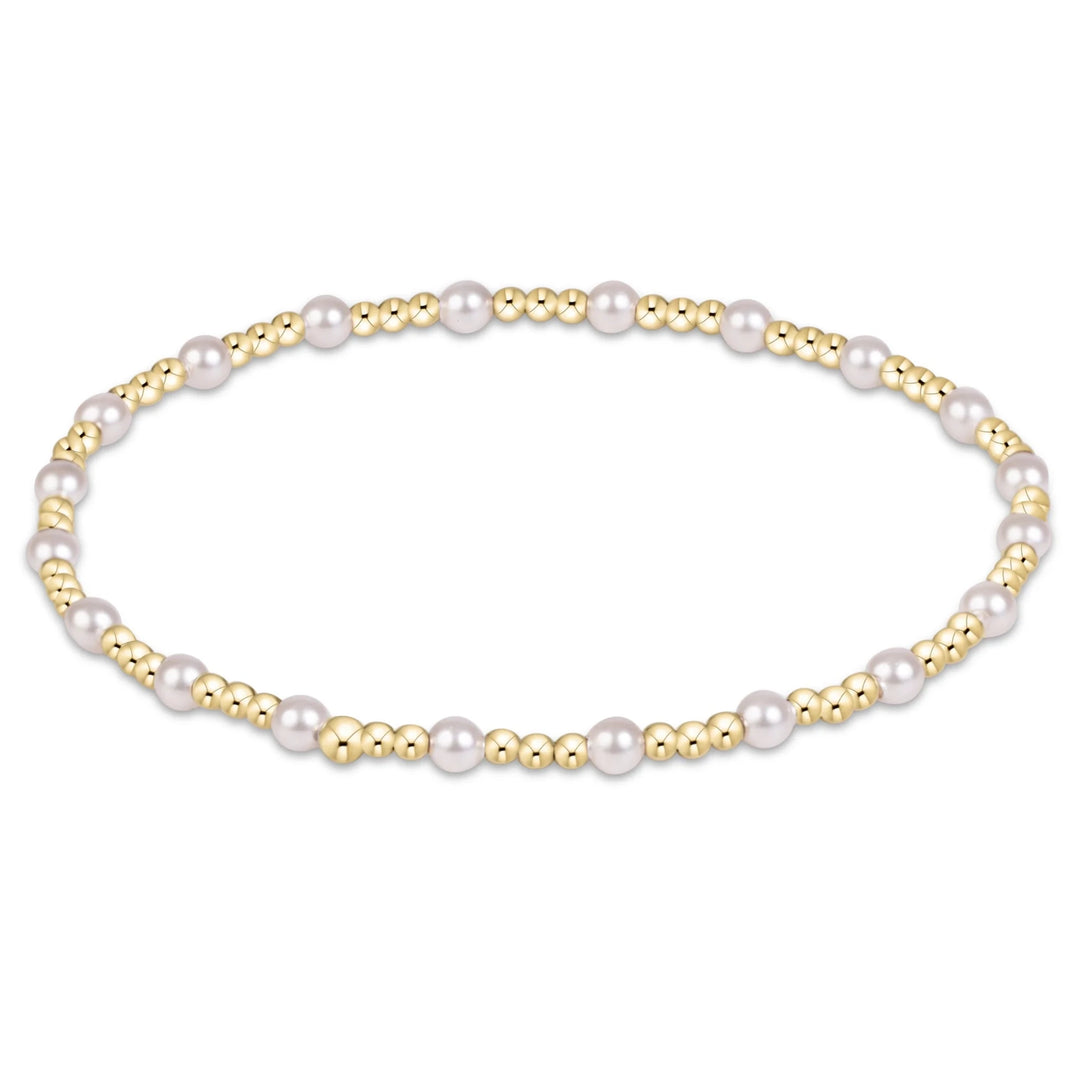 e. newtonSincerity Pearl 3mm Bracelet - The Lady Ship Boutique