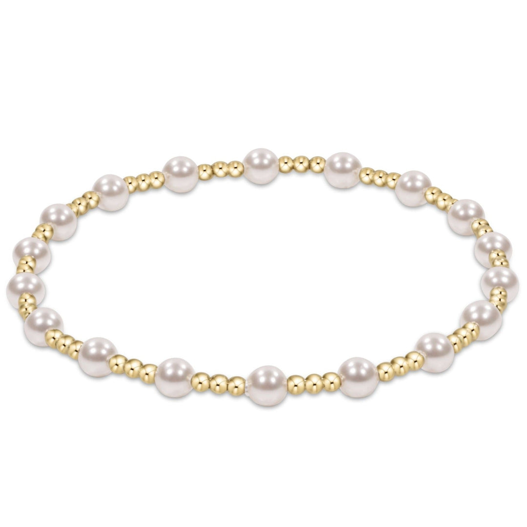 e. newtonSincerity Pearl 4mm Bracelet - The Lady Ship Boutique