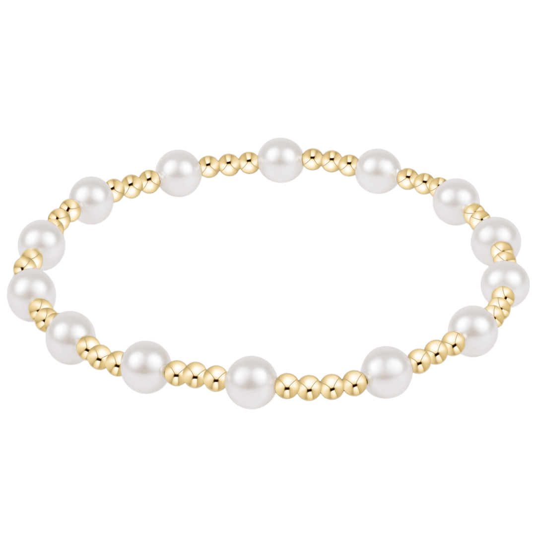 e. newtonSincerity Pearl 5mm Bracelet - The Lady Ship Boutique