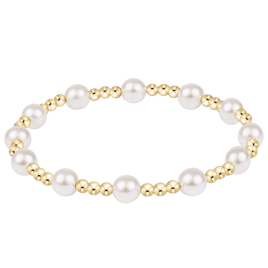 e. newtonSincerity Pearl 6mm Bracelet - The Lady Ship Boutique