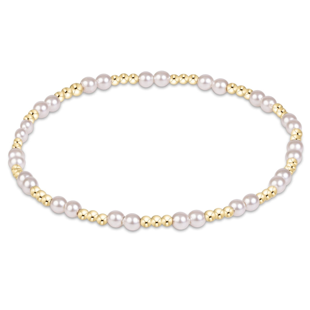 e. newtonTogether Pearl 3mm Bracelet - The Lady Ship Boutique