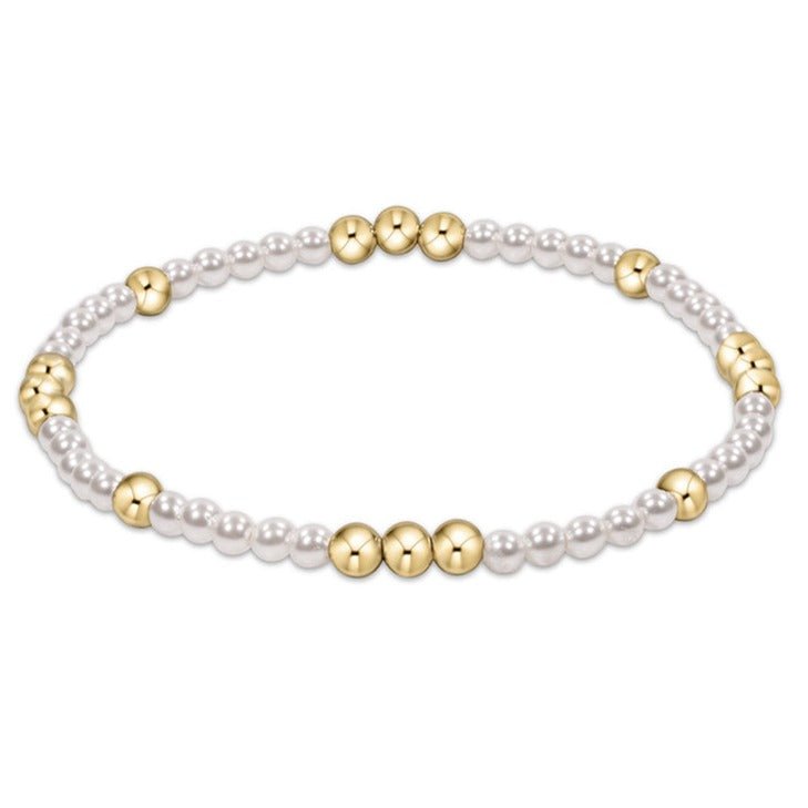 e. newtonWorthy Pearl 3mm Bracelet - The Lady Ship Boutique