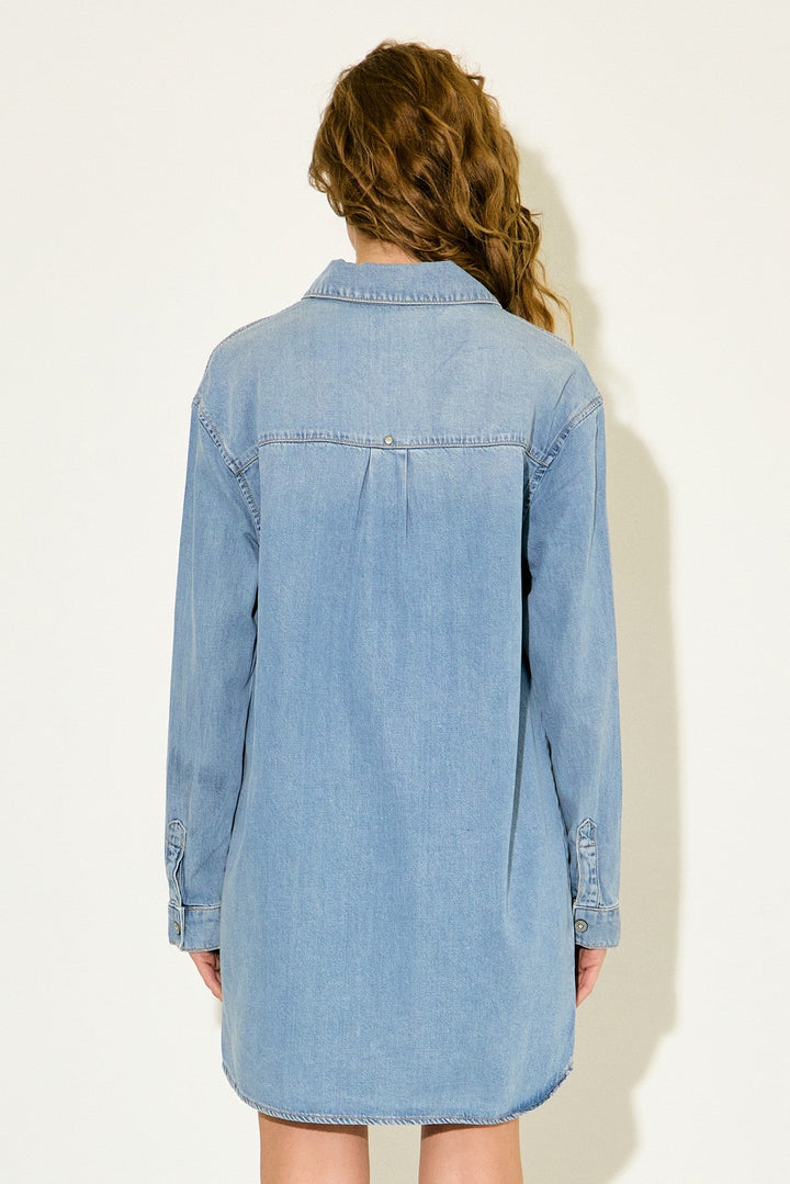 Hidden JeansAbbey Denim Dress - The Lady Ship Boutique