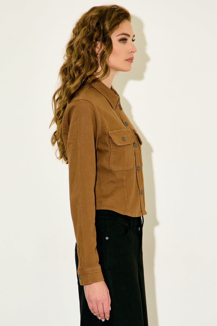 Hidden JeansAbbey Shirt - The Lady Ship Boutique