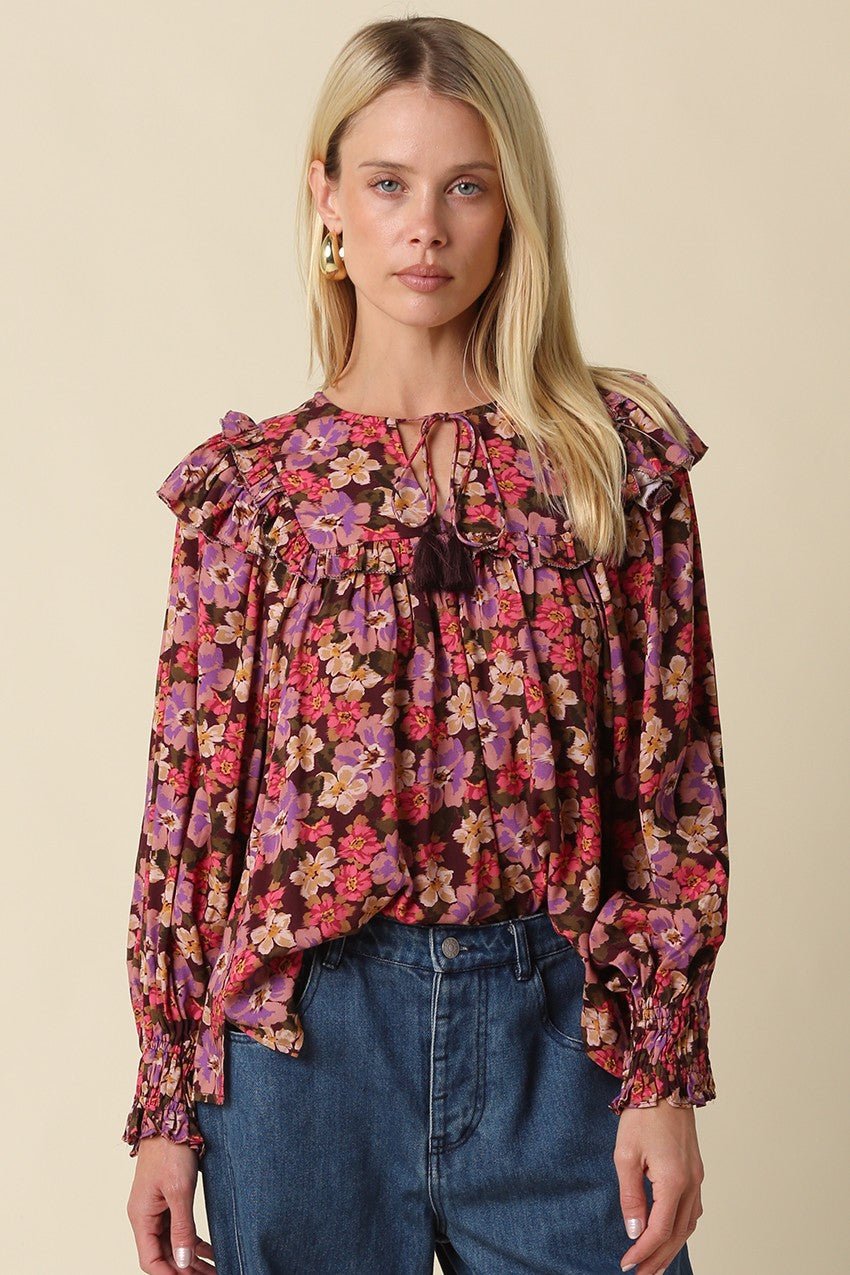 OlivaceousBerry Blouse - The Lady Ship Boutique