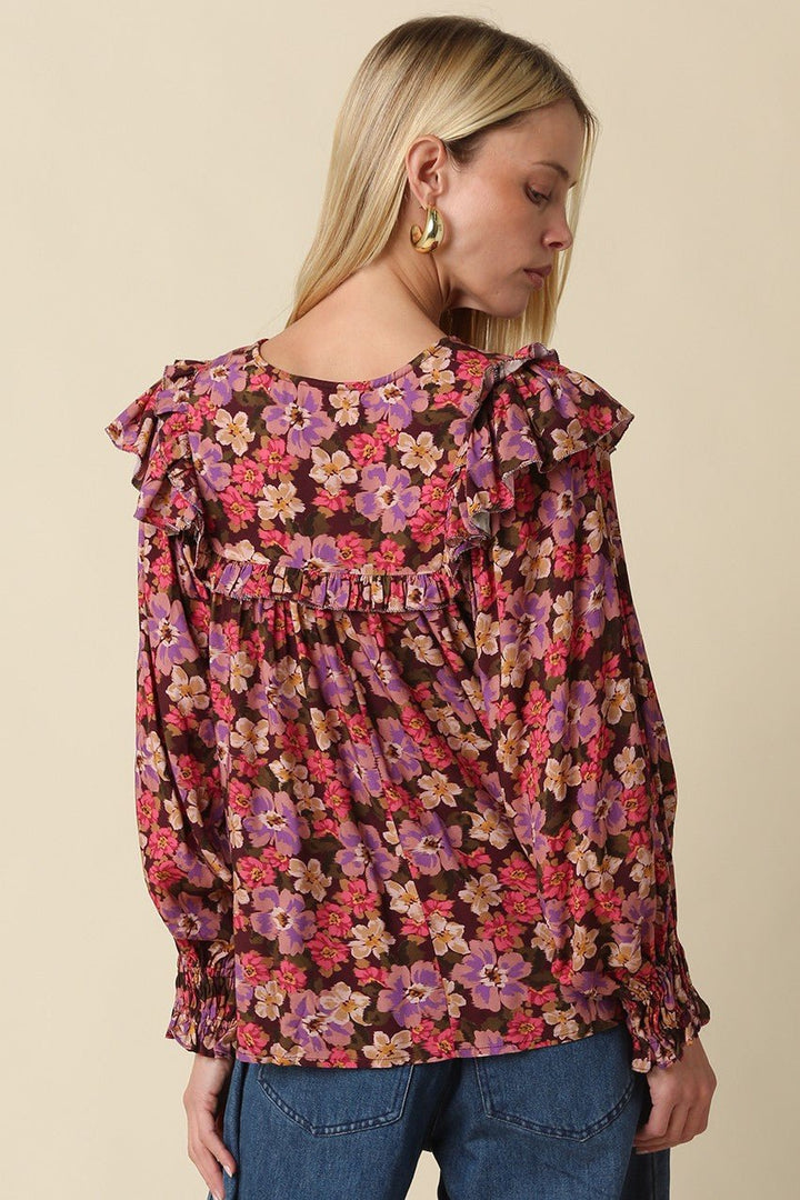 OlivaceousBerry Blouse - The Lady Ship Boutique