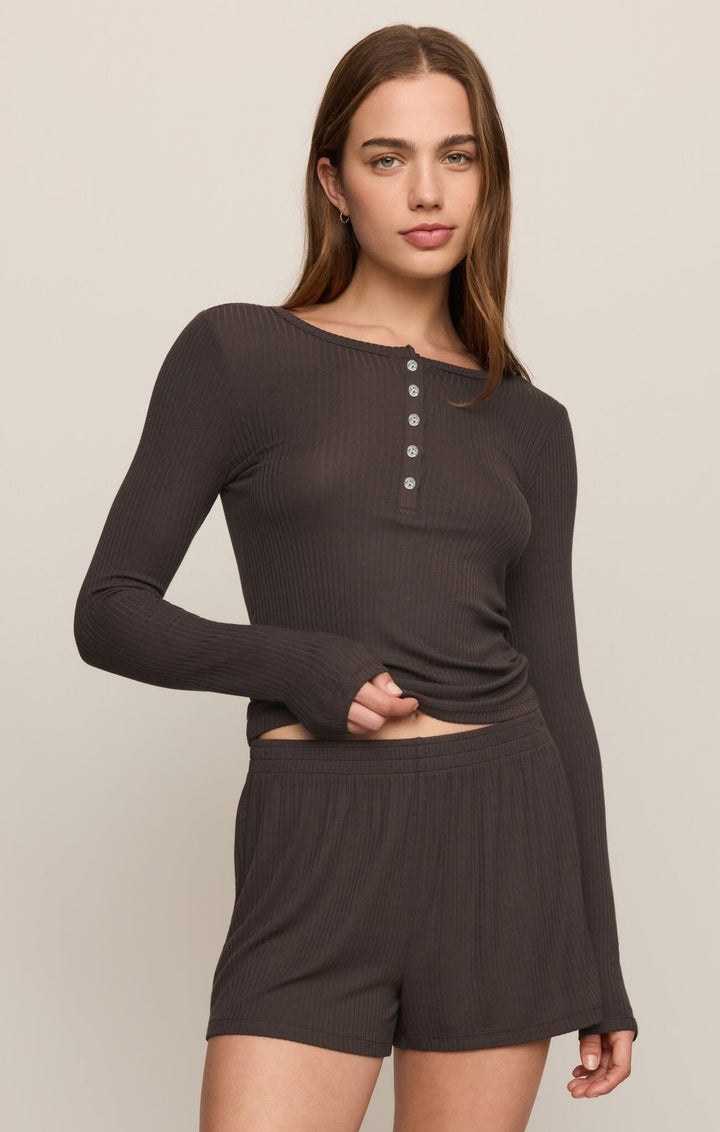 Z SupplyJust Right Rib LS Top - The Lady Ship Boutique