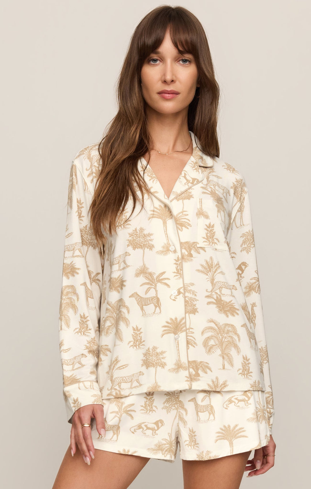 Z SupplySafari Pajama Top - The Lady Ship Boutique